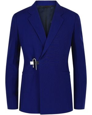 Givenchy Slim Fit U-Lock Blazer - Blue
