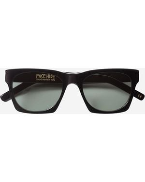 FACE HIDE Logo Sunglasses - Black