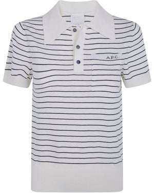 A.P.C. "Aline" Polo Shirt - Gray