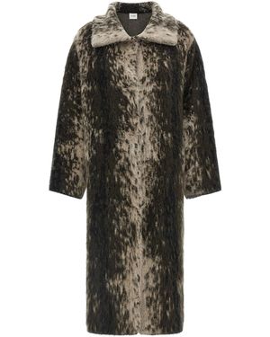 Nude Wool And Alpaca Coat - Black
