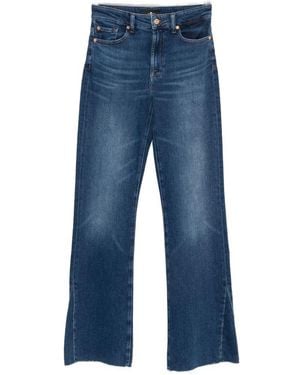Seven7 The Leggy Bootcut Denim Jeans - Blue