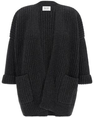 Be You Ribbed Cardigan - Black
