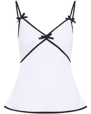 Moschino Bow Top - White