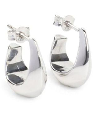 Lemaire Curved Mini Drop Earrings - White