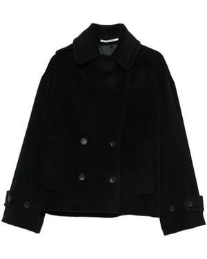 Tagliatore Cappotto Corto Doppiopetto "Sheila" - Black