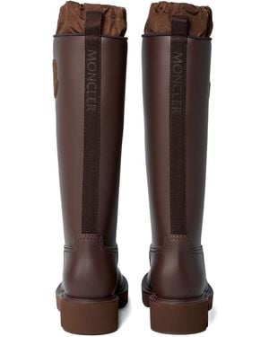 Moncler Kickstream High Rain Boot - Brown