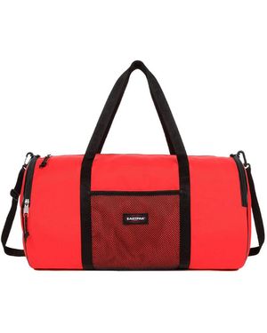Eastpak X Telfar Large Duffel Logo Patch Duffle Bag - Red