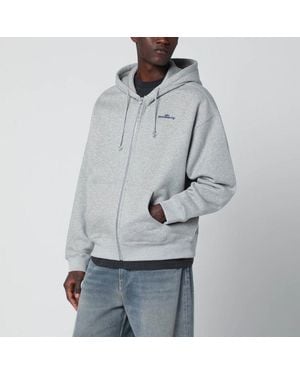 AWAKE NY Hooded Sweatshirt With Logo Print - Gray