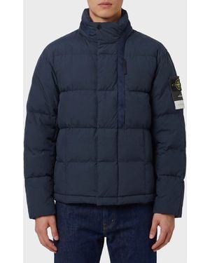 Stone Island Down Jacket - Blue