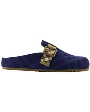 Burberry Lf Urchin Mules - Blue