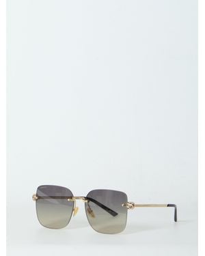 Gucci Butterfly Sunglasses With Interlocking Gg Detail - White