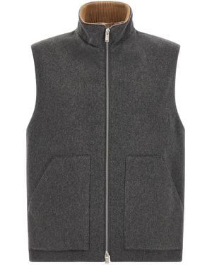 Lardini Wool Vest - Gray