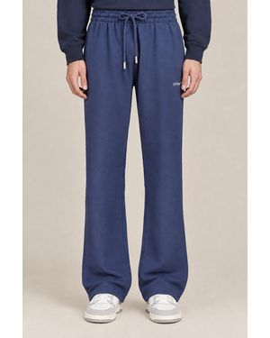 Off-White c/o Virgil Abloh Dark Cotton Sweatpants - Blue