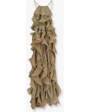 ACTUALEE Long Dress - Metallic