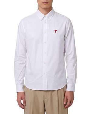 Ami Paris Ami De Coeur Shirt - White