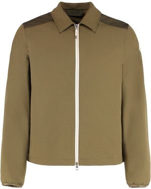 Moncler Zip-Up Shirt Jacket - Green