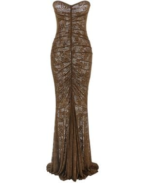 Norma Kamali Mermaid Dress - Brown