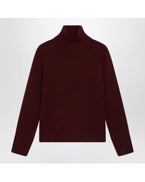 Max Mara Bordeaux Turtleneck Sweater - Purple