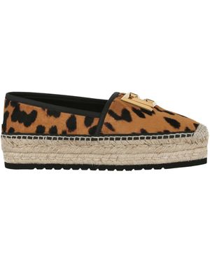 Balmain Alex Leopard Espadrilles - Brown