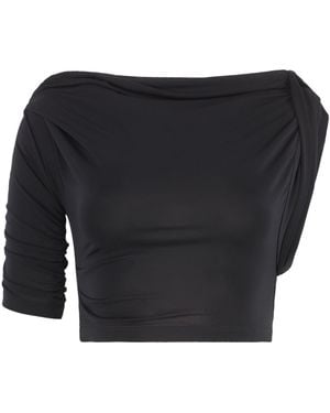 Jacquemus Top 'Drapeado' - Black