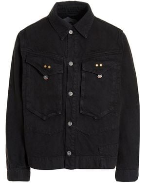 Objects IV Life Denim Jacket Puffer Jackets - Black