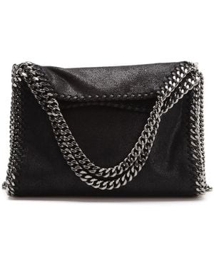 Stella McCartney Falabella Mini Tote Shaggy Deer - Black