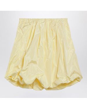 Prada Creamcoloured Technical Taffeta Skirt - Yellow