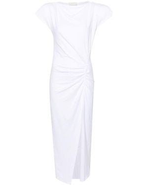 Isabel Marant Isabel Marant Nadela Cotton Draped Maxi Dress - White