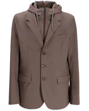 Herno Elastane Blazer - Brown