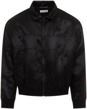 Saint Laurent Teddy Full Zip Jacket - Black