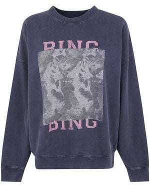 Anine Bing "Miles" Sweatshirt Tiger Bing - Blue