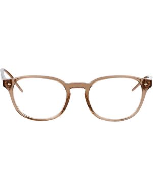 Giorgio Armani Transparent Acetate Optical Glasses - Brown