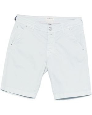 Jacob Cohen Polyester Cotton Bermuda Shorts - White