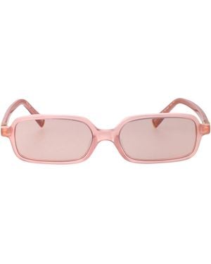 Miu Miu Acetate Sunglasses - Pink