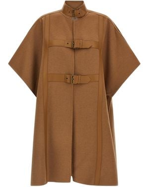 Twinset Wool Cape - Brown
