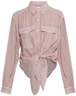 Isabel Marant Oversized Stripes Shirt - Pink