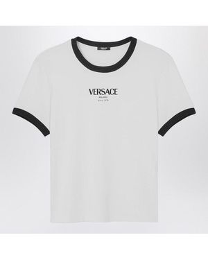 Versace Stretch Viscose-Jersey T-Shirt - White