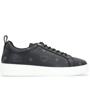 MCM Neo Terrain Lo Sneakers Visetos Polyurethane Sneakers - Black
