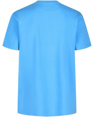 Valentino Logo-Print Cotton-Jersey T-Shirt - Blue