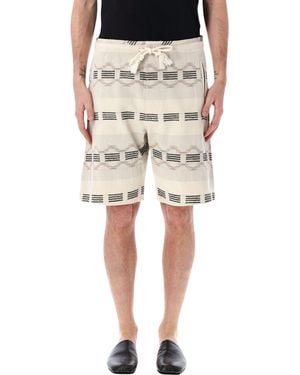 Isabel Marant Marant Deliann Jacquard Bermuda Shorts - Natural