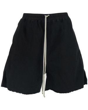 Rick Owens Shorts Cotton - Black