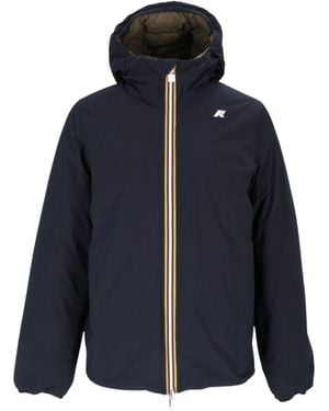 K-Way Jack St Thermo Reversible Hooded Down Jacket - Blue