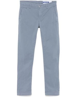 Jacob Cohen Azure Cotton Pants - Blue