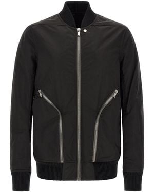 Rick Owens 'Heizer Flight' Bomber Jacket - Black