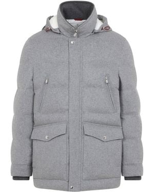 Brunello Cucinelli Padded Jacket - Gray
