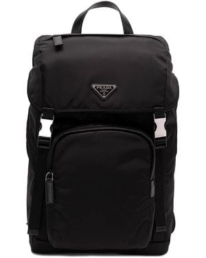 Prada Leather Backpack - Black