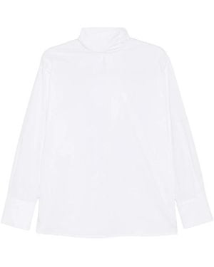 THE NINA STUDIO Shirt High-Neck Cotton - White