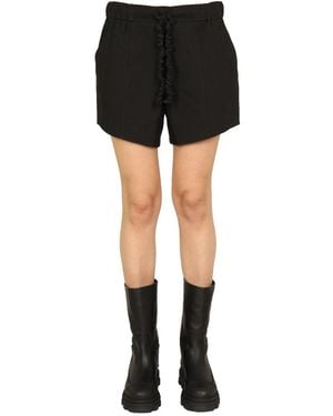 Ganni Solid Shorts - Black