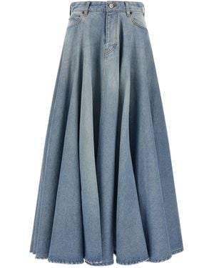 Balenciaga 'Godet' Skirt - Blue