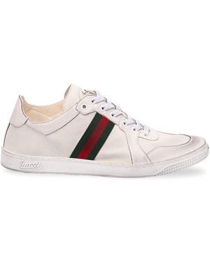 Gucci Stretch Low-Top Sneakers - White